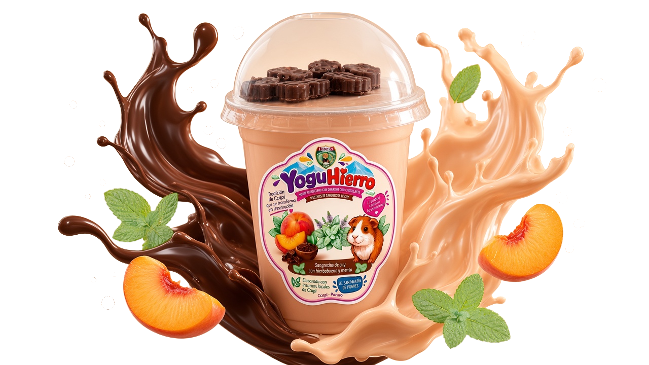 Vaso personal YoguHierro con bombones en la cúpula